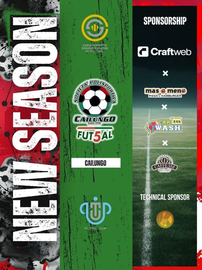 CAILUNGO FUTSAL — SI ALZA IL SIPARIO SULLA NUOVA STAGIONE